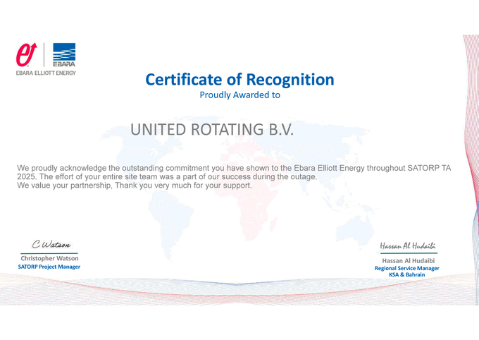 Certificate of Recognition
