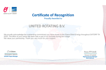 Certificate of Recognition